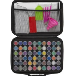 Diamond painting – kit med 60 burkar diamanter i olika färger, verktyg och duk