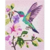 Diamond Painting kolibri, 12×16 cm väv + pärlor, silikon & pincett