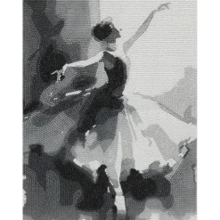 Diamond Painting prima ballerina, 30×40 cm väv + pärlor, silikon & pincett
