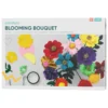 DIY-kit Blooming Bouquet, pyssla 13 vackra & blingiga blommor av filt & garn
