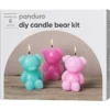 Diy-kit candle bear – gjut 8 bedårande ljus i form av nallebjörnar, höjd 8,5 cm