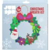 DIY-Kit Christmas Wreath pyssla en supersöt julkrans med funky foam, Ø26,5 cm