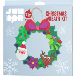 DIY-Kit Christmas Wreath pyssla en supersöt julkrans med funky foam, Ø26,5 cm
