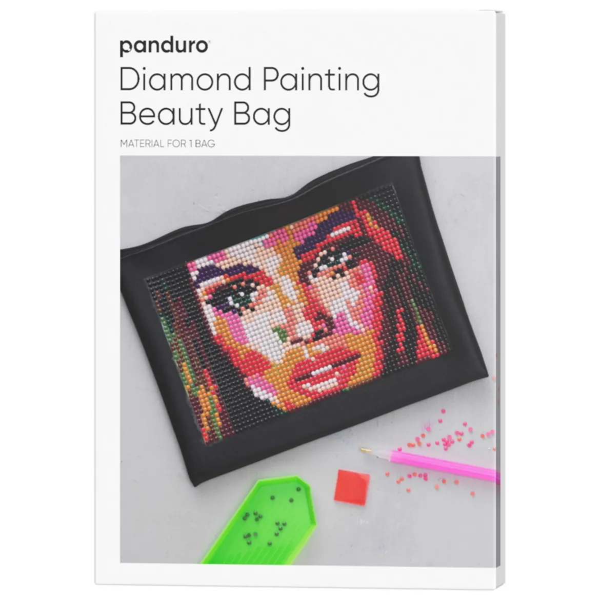 DIY-kit Diamond Painting, pärla en necessär! 21,5×15,5 cm, tillverkad av fuskläder