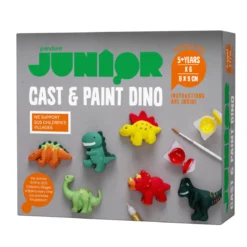 DIY-kit Dinosaurier, gjut och måla roliga dinosaurier av gips