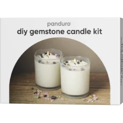 DIY-kit gemstone candle kit – väldoftande & gnistrande sojaljus av sojavax