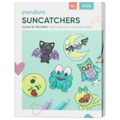 DIY-kit Glow In The Dark Suncatchers, måla självlysande solfångare med fönsterfärg