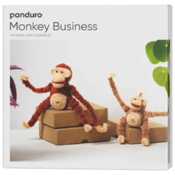 DIY-kit Monkey Business – skapa två söta dekorations-apor av piprensare!