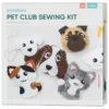 DIY-kit Pet Club – sy 6 st. kawaii katter och söta hundar av filt!