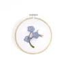 DMC Broderikit Forget Me Not – allt för att brodera en förgätmigej med 3D-effekt, Ø12,5 cm