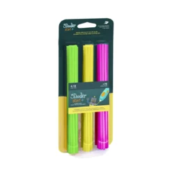 3Doodler refill 75 st. plaststavar – grön / gul / rosa