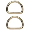 D-ring 2-pack – 34×28 mm, guldfärgad. Max rembredd 30 mm