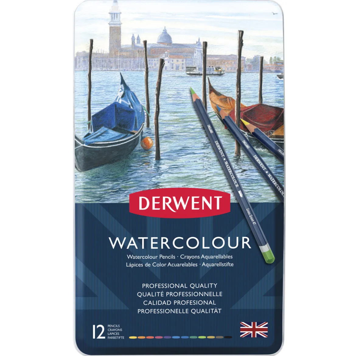 DW Akvarellpennor set 12 st