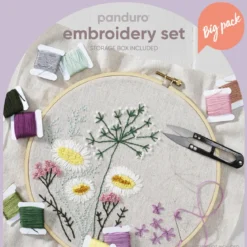 Embroidery set – ett megakit med allt som behövs för broderi samt en praktisk förvaringslåda