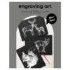 Engraving art Silver Forest – scratch art med 3 st. A4-ark, silvriga skogsmotiv