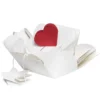 Explosion box vit, 12×12×12 cm – fylld med fack och pappershobby
