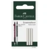 Faber-Castell 3-pack suddgummi radergummi refill till Grip 1345 / 1347 / Vario / Executive
