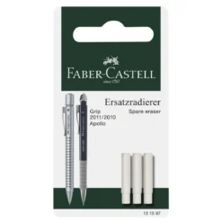 Faber-Castell 3-pack suddgummi radergummi refill till Grip 2010 / 2011 / Apollo