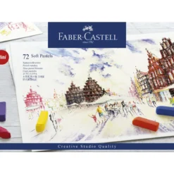 Faber-Castell Soft Pastels Mini, set med 72 mjuka pastellkritor