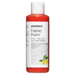 Fabric paint 80 ml – orange textilfärg för både ljust och mörkt tyg