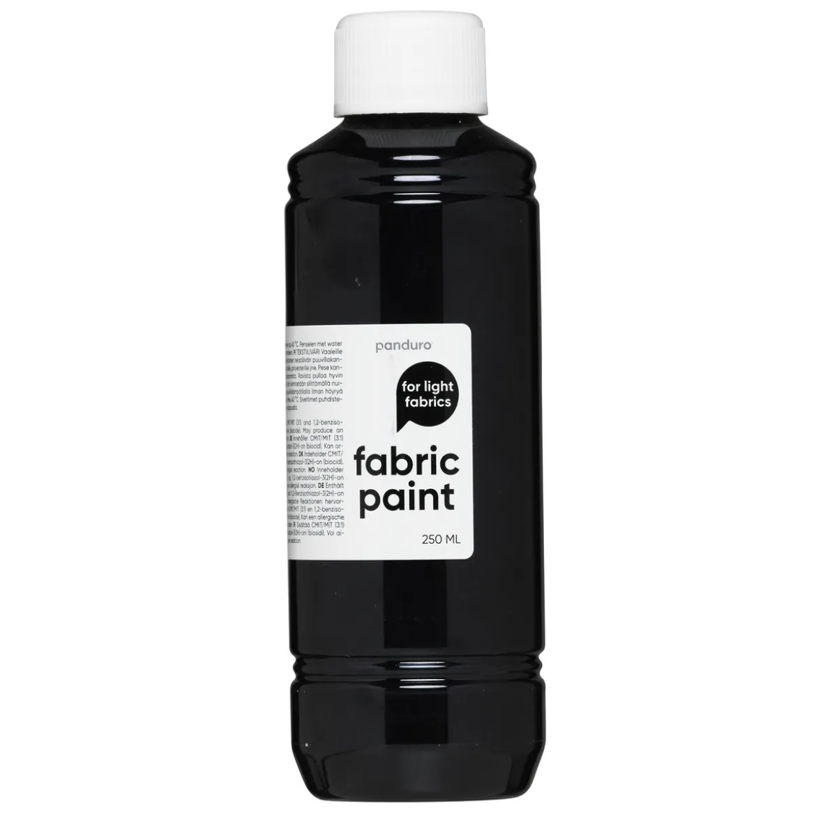 Fabric Paint 250 ml – svart textilfärg för ljust tyg