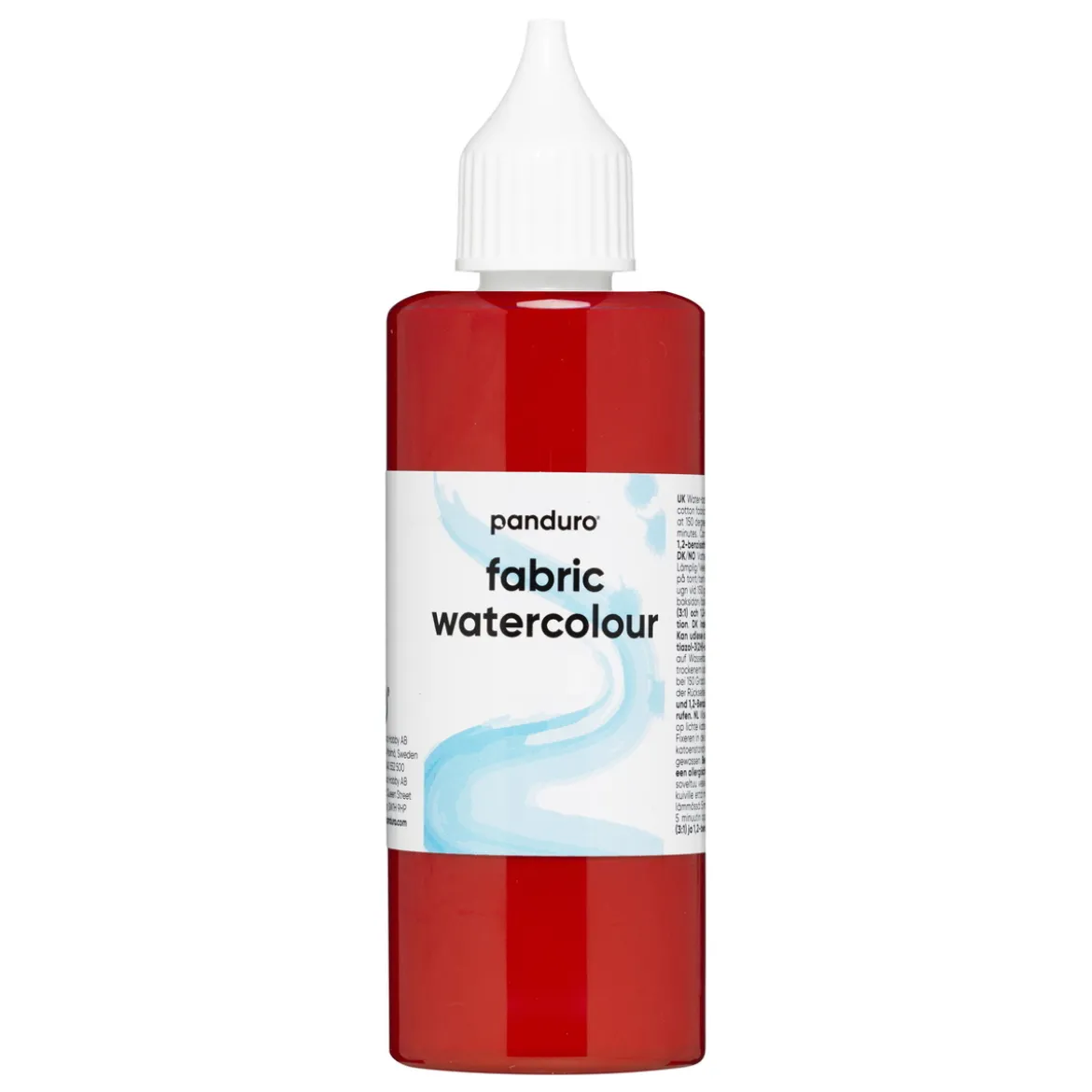 Fabric Watercolour 85 ml – röd textilfärg akvarell