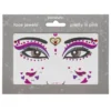 Face Jewels Pretty In Pink – stickers & ansiktssmycke för utklädnad och maskerad