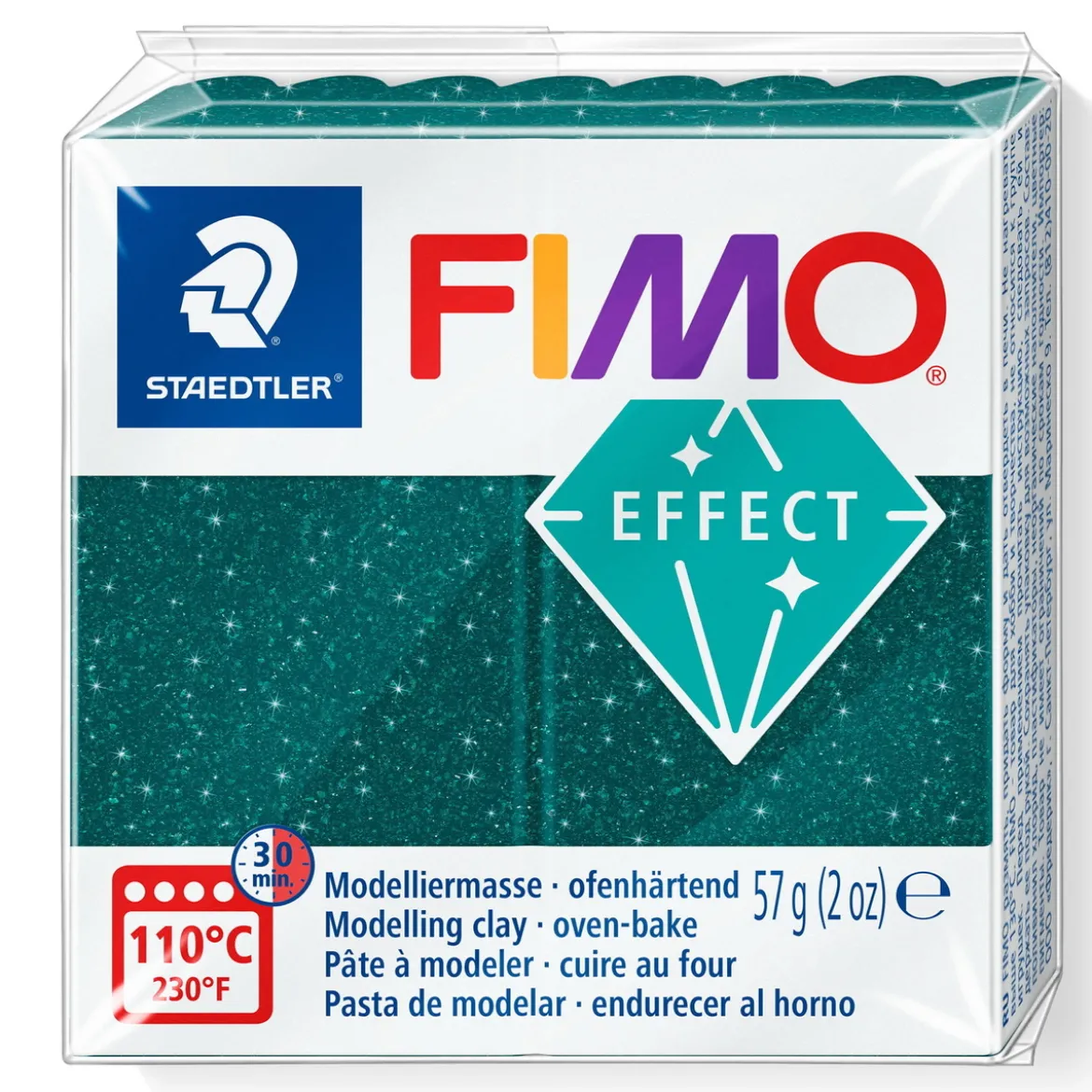 Fimo effect galaxy modellera 57 g – green 562
