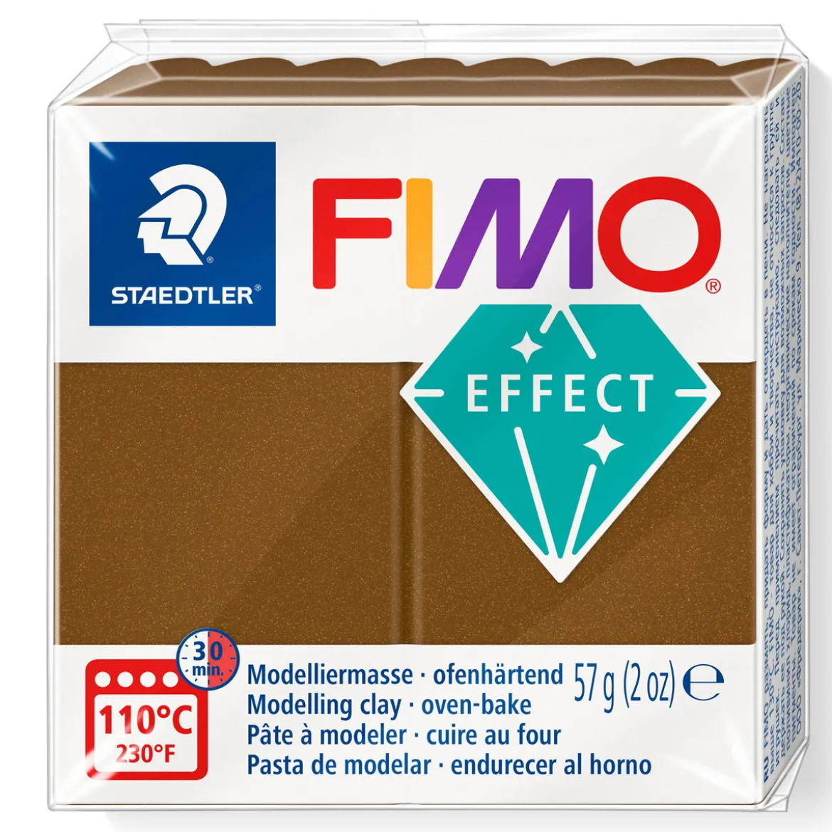Fimo effect metallic modellera 57 g – bronze 71