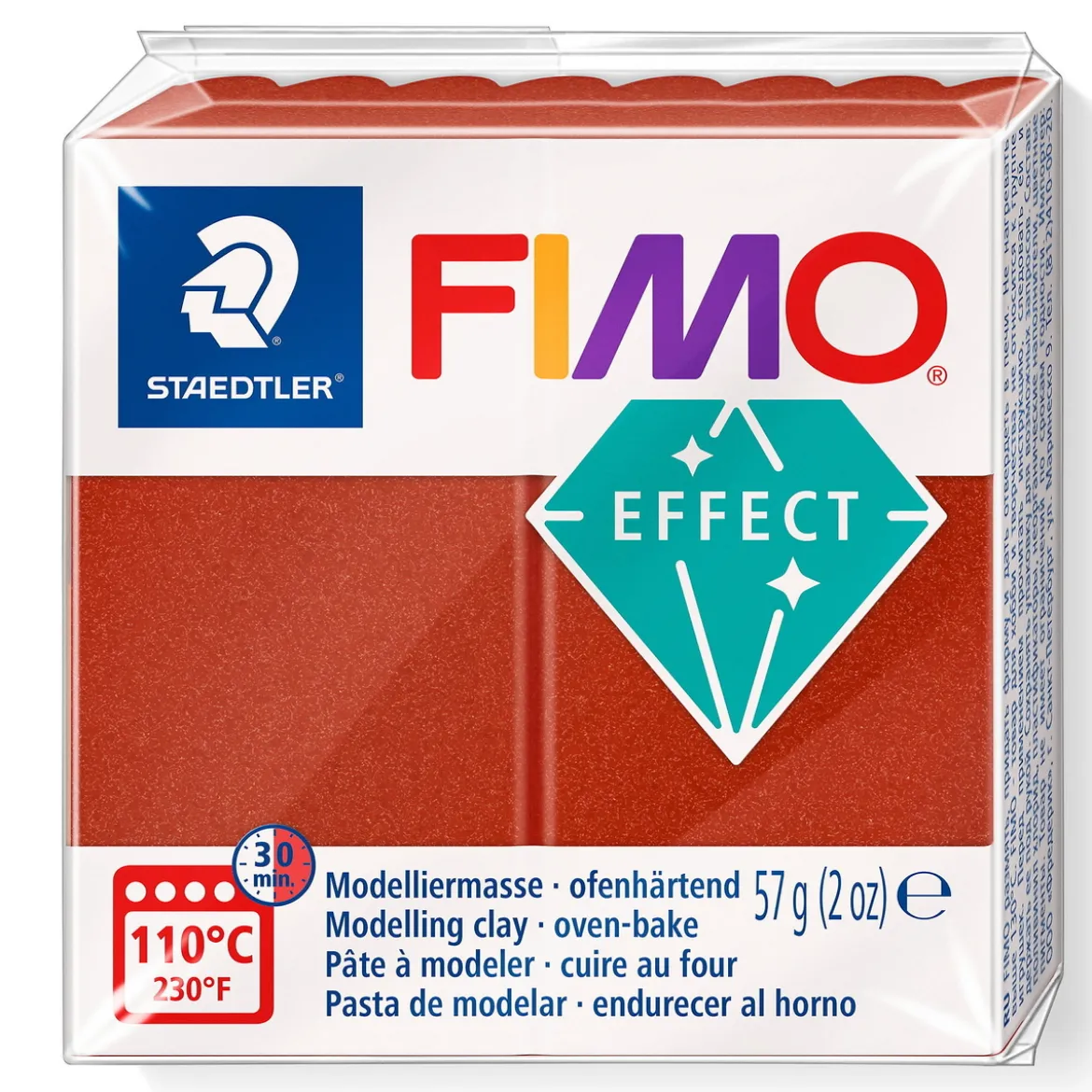 Fimo effect metallic modellera 57 g – copper 27