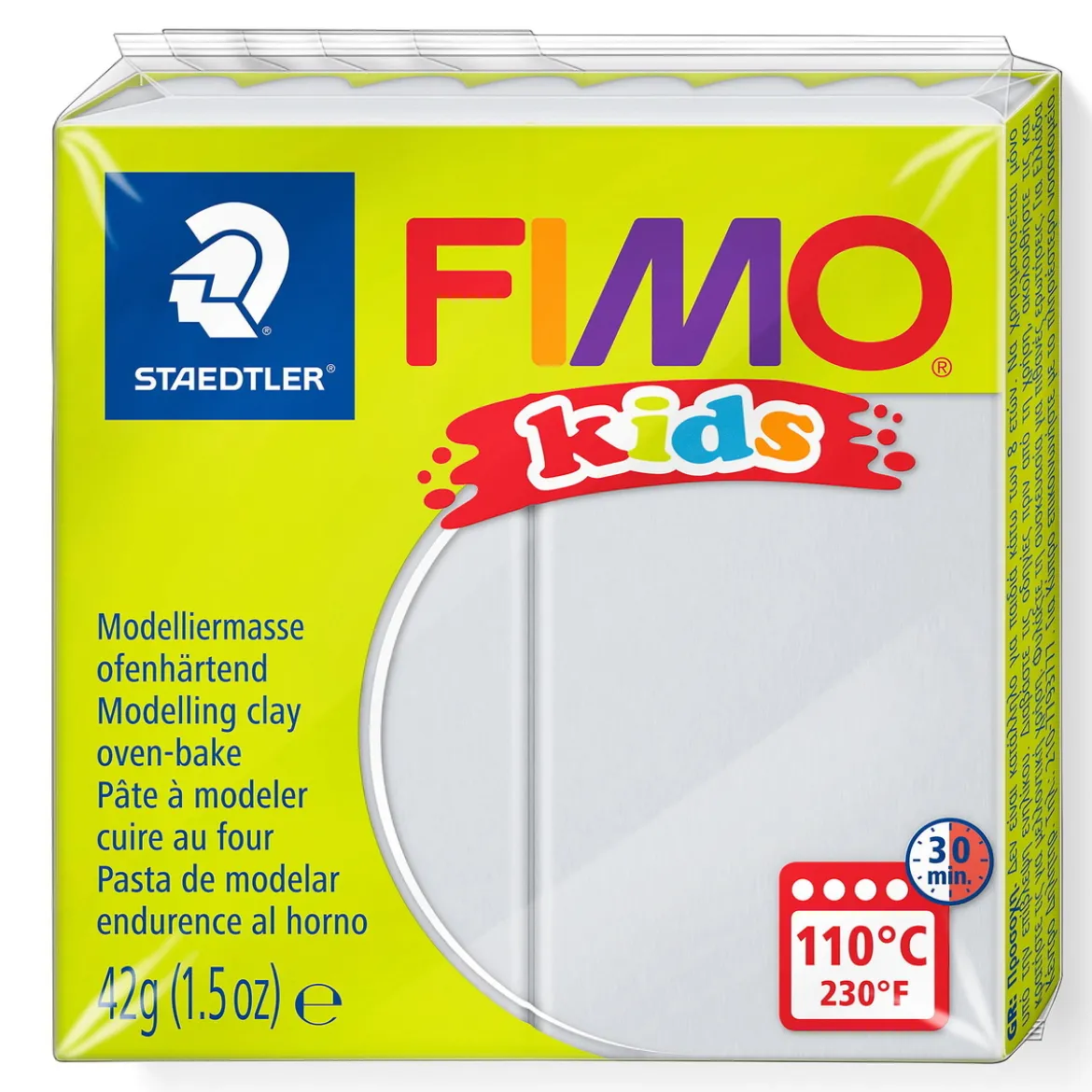 Fimo kids ljusgrå 42 g