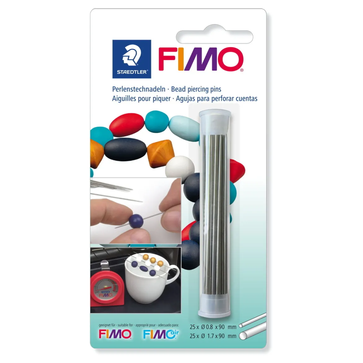 Fimo pärlnålar för håltagning