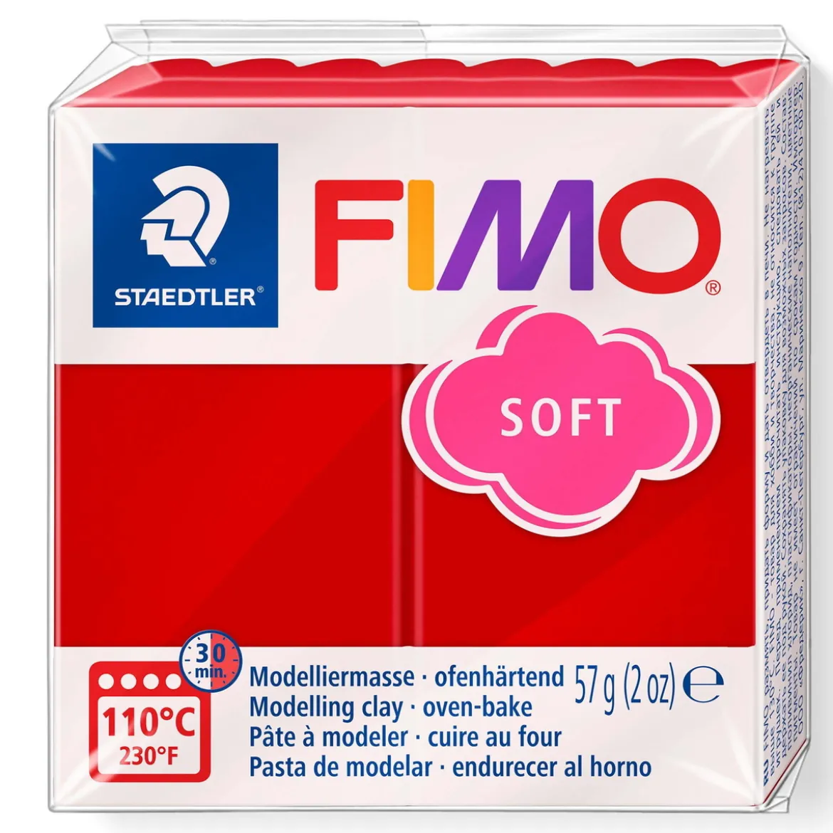 Fimo Soft 57g Christmas Red
