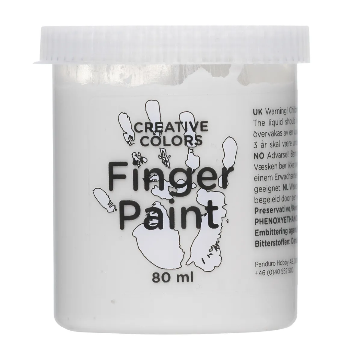 Fingerfärg 80ml Vit