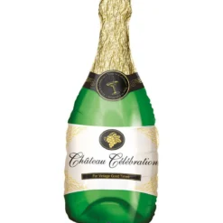 Folieballong 92 cm hög – stor flaska med texten Château Célébration