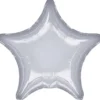 Folieballong Ø45 cm – silverfärgad stjärna