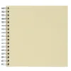 Fotoalbum med spiralbindning, 22×22 cm, beige, 25 vita ark, 225 g/m²