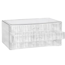 Förvaring för pärlor & smyckesdelar, 3 våningar, 72 fack, 23.5×13×10,5 cm