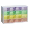 Förvaringsbyrå med 16 färgglada lådor, 22,6×8,8×14,4 cm