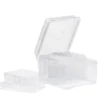 Förvaringslåda av plast, 18,5×21,5×14 cm, med 6 askar à 17×12×3 cm