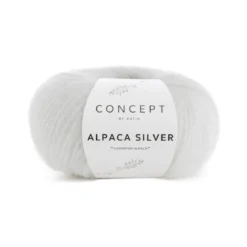 Garn Alpaca silver 25g vit