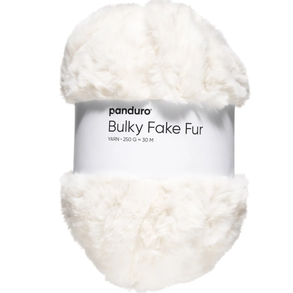 Garn Bulky Faux Fur 250g creme