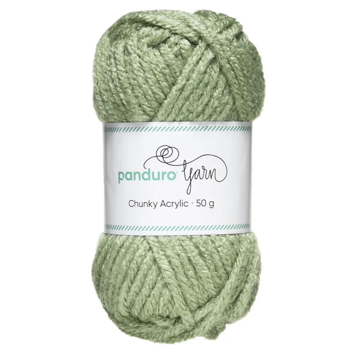 Garn Chunky Acrylic 50g ljusgrön