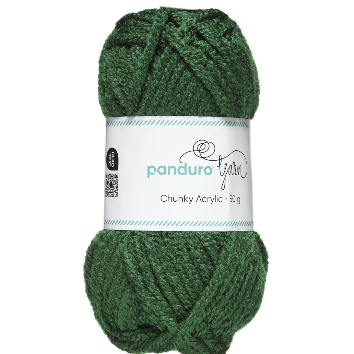 Garn Chunky Acrylic 50g mörkgrön