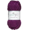 Garn Chunky Acrylic 50g mörklila