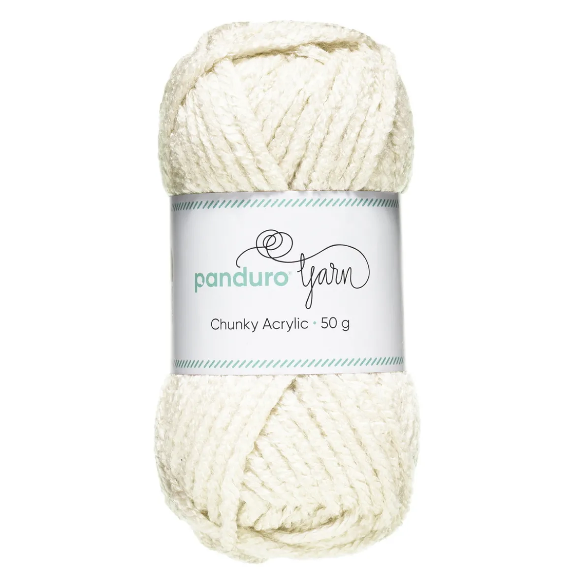 Garn Chunky Acrylic 50g offwhite