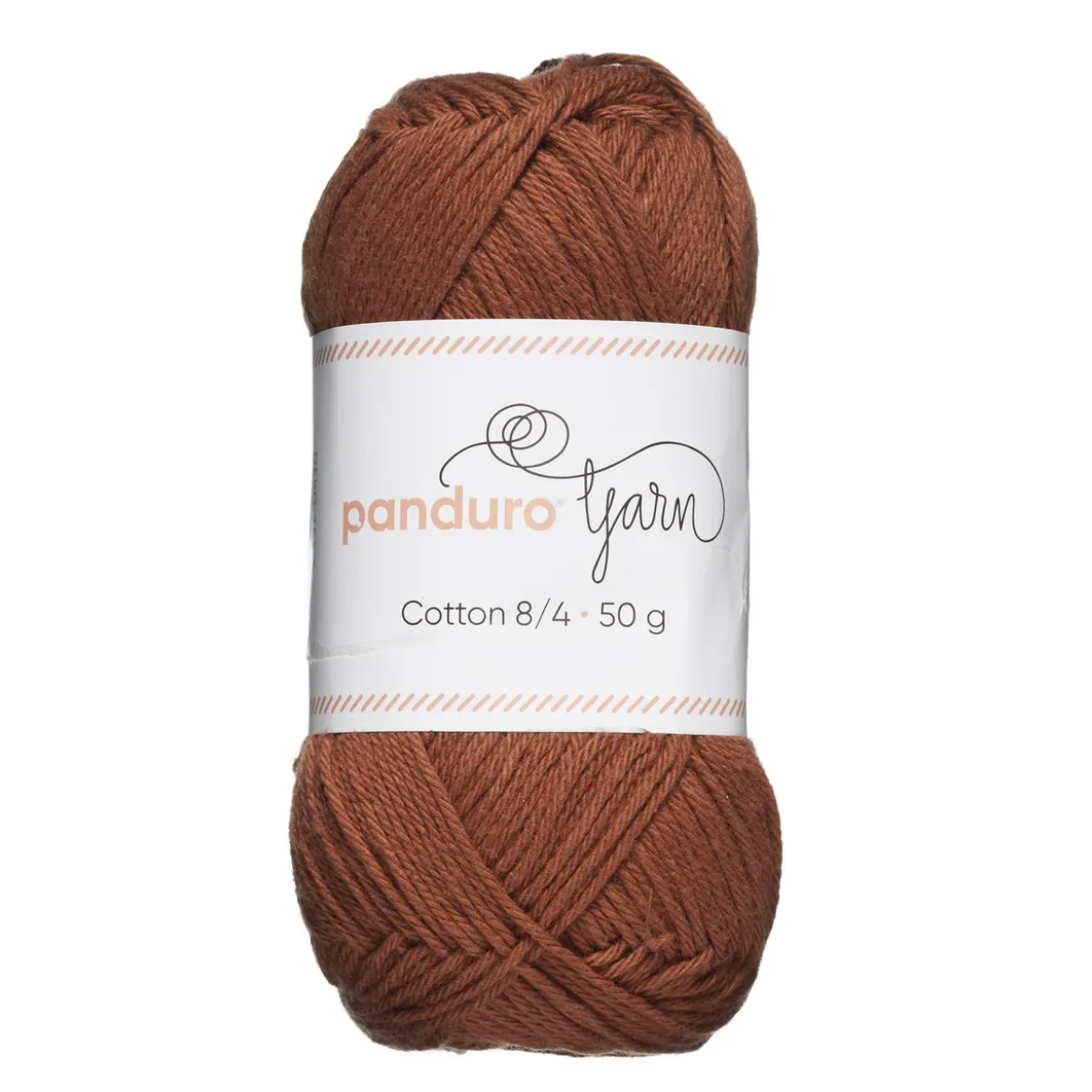Garn Cotton 8/4 50g brun