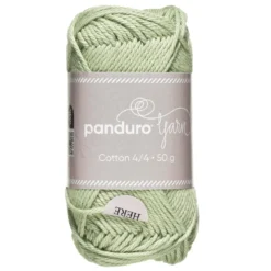 Garn Cotton 4/4 50g dimgrön