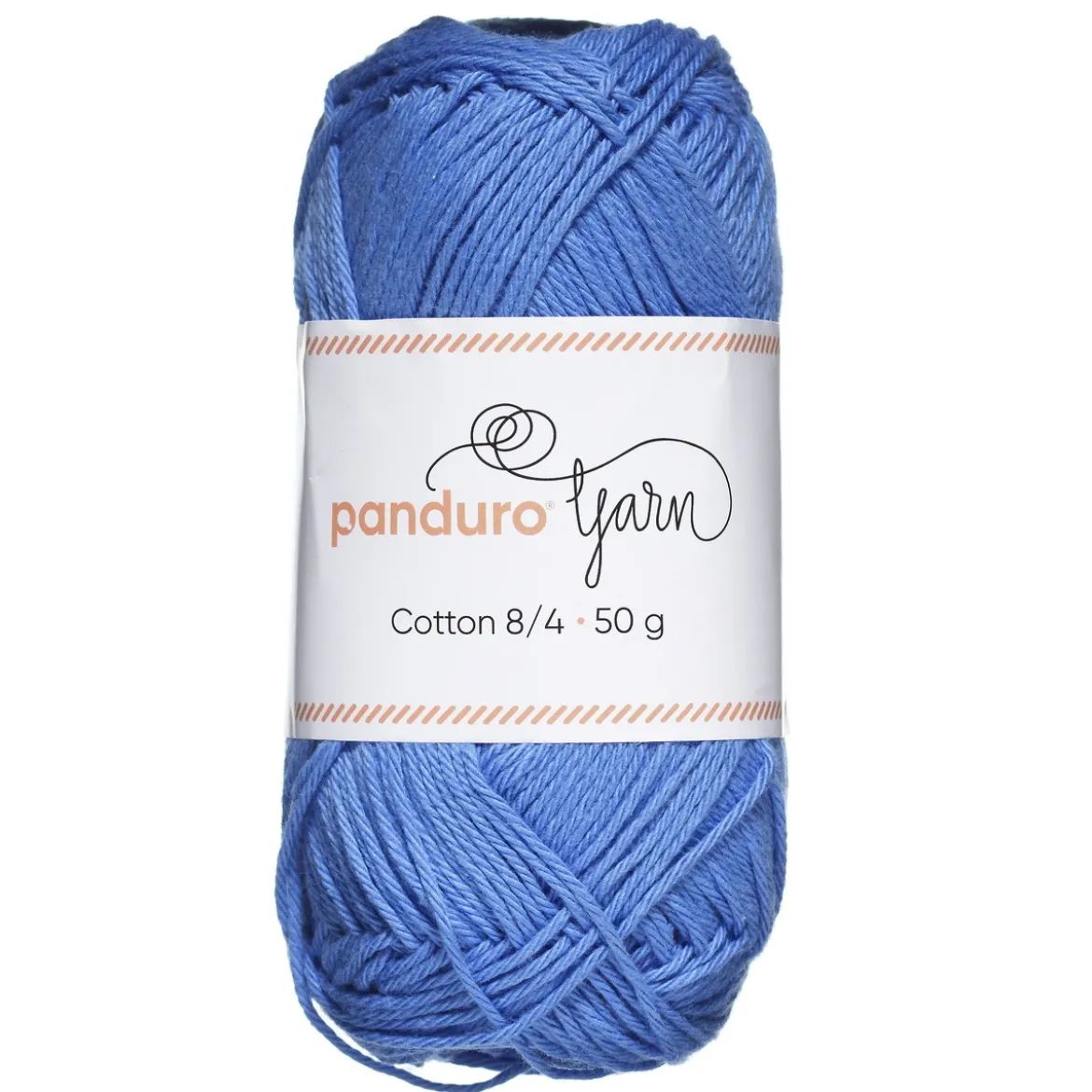 Garn Cotton 8/4 50g isblå