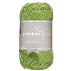 Garn Cotton 4/4 50g ljusgrön
